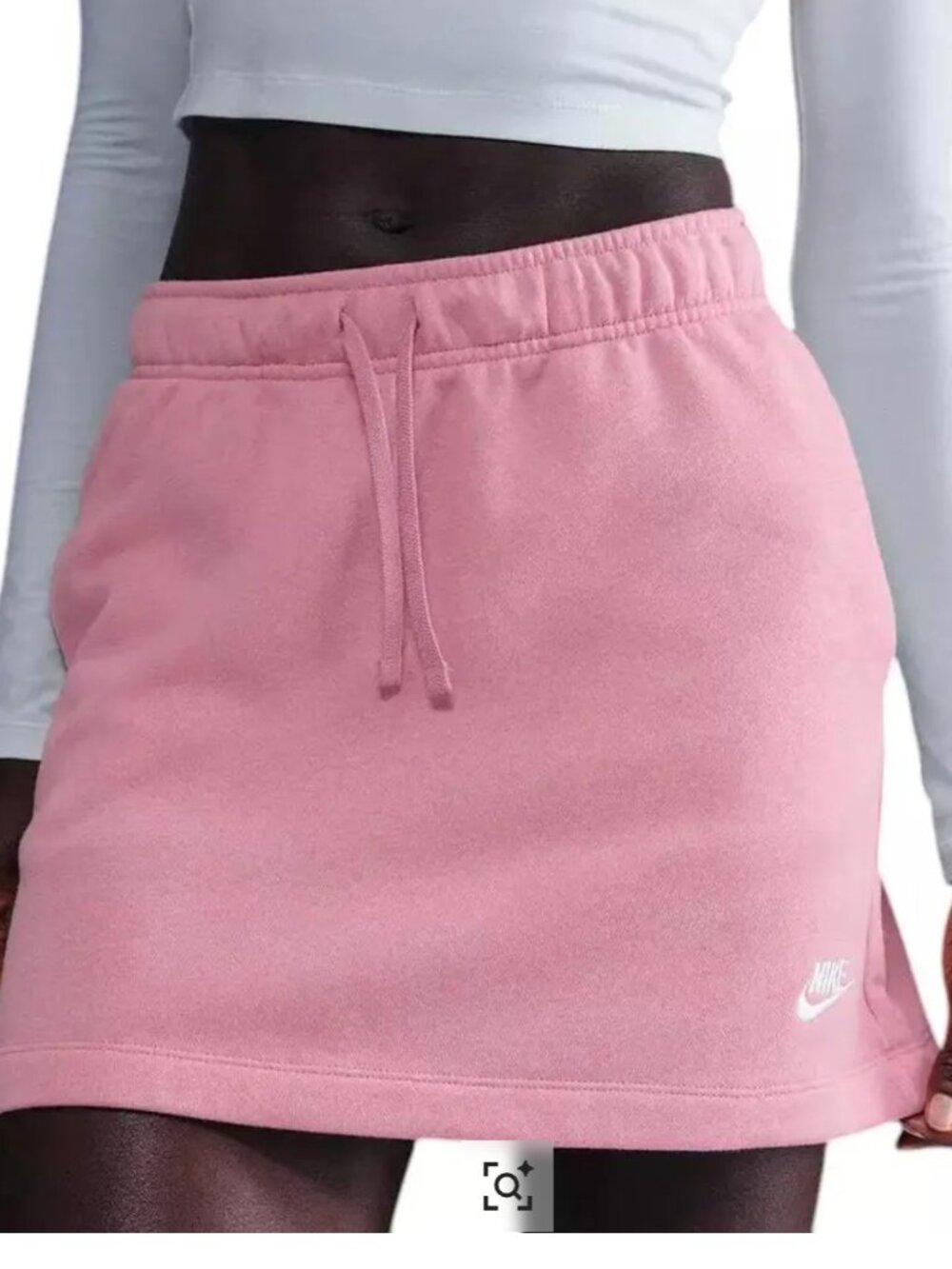 Nike Women's Club Fleece Mid-rise Skirt Elemental Pink